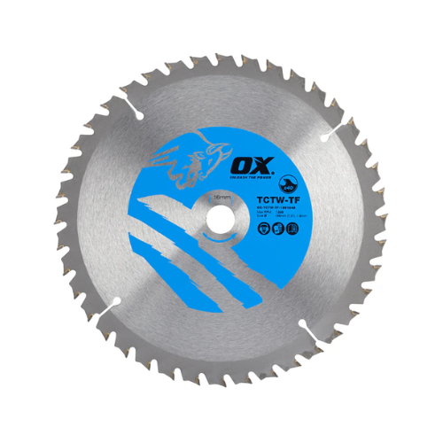 OX Wood Cutting Thin Kerf Circular Saw Blade 190/16mm, 40 Teeth ATB - OX-TCTW-TF-1901640