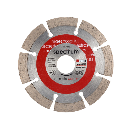 OX Spectrum Maestro 10mm General Purpose Diamond Blade - 115/22.23mm - TC10-115/22