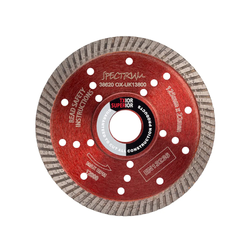 OX Spectrum Superior Turbo Dia Blade - Multi-Steel - 125/22.23mm - TX10R-125/22
