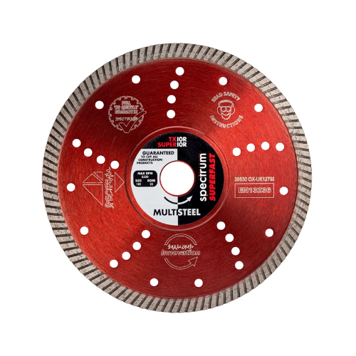 OX Spectrum Superior Turbo Dia Blade - Multi-Steel - 180/22.23mm - TX10R-180/22