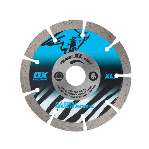 OX Trade XL Abrasive Diamond Blade - 125/22.23mm - XLA-125/22