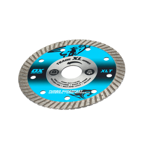 OX Trade XL Turbo Diamond Blade - Universal & GP - 115/22.23mm - XLT-115/22