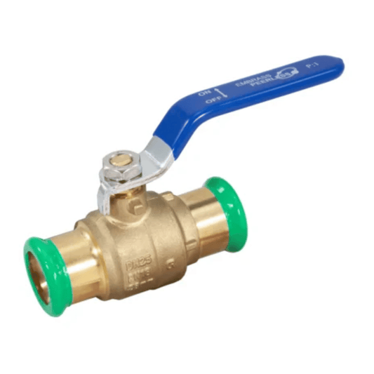 Pegasus PressFit Blue Handle Lever Ball Valve - M-Profile - Water - 54mm - 435035