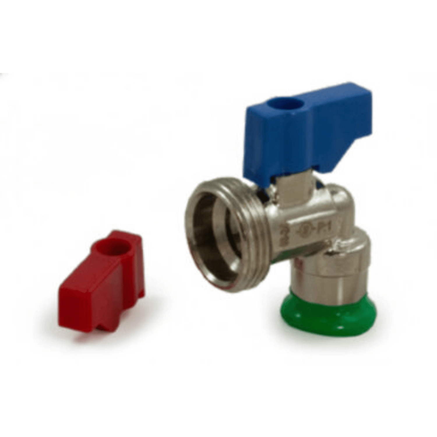 Pegasus PressFit Angled Washing Machine Valve - M-Profile - Water - 15mm x 3/4" - 435042