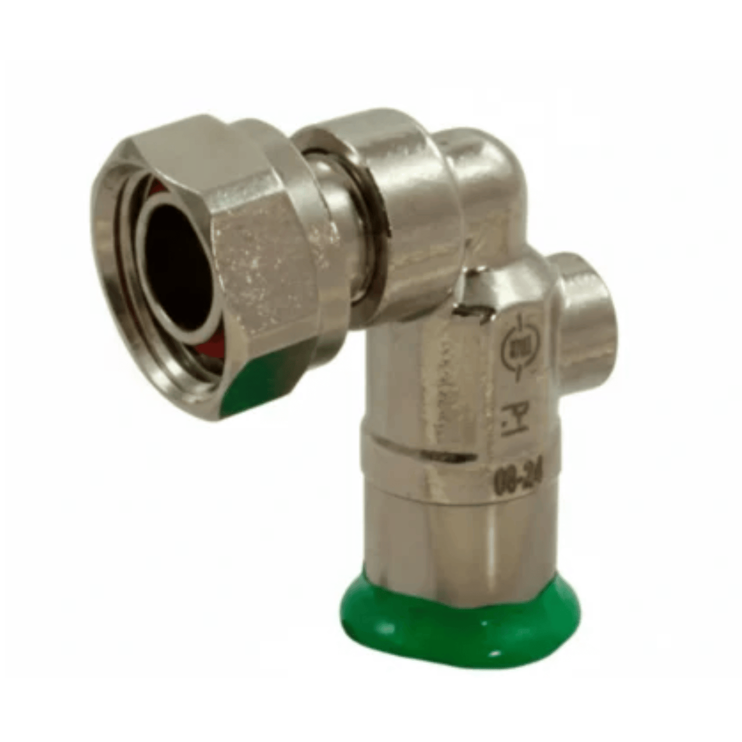 Pegasus PressFit Angled Service Valve - M-Profile - Water - 15mm x 1/2" - 435048