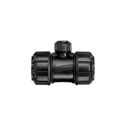 Philmac 3G Metric/Imperial Reducing Tee - 50mm/1 1/2" x 50mm/1 1/2" x 25mm/3/4" - 98936300
