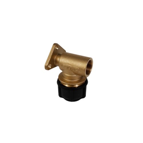 Philmac 3G Metric/Imperial Metal Wall Plate Elbow - 25mm/3/4" x 3/4" - 98922900