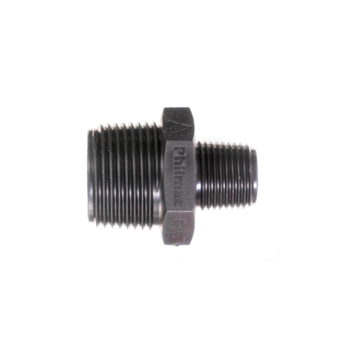 Philmac BSP Threaded Reducing Nipple - 3/4 x 1/2 - 4221