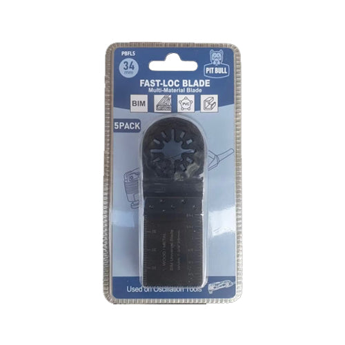 Pit Bull Fast-Loc Wood & Metal Multi-Tool (Pack of 5) - 34mm - PBFL5