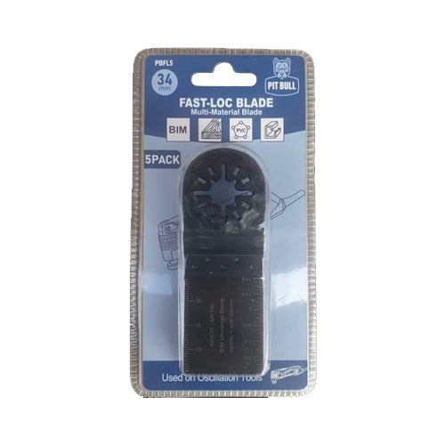 Pit Bull Universal Wood & Metal Multi-Tool (Pack of 5) - 34mm - PBMTB5