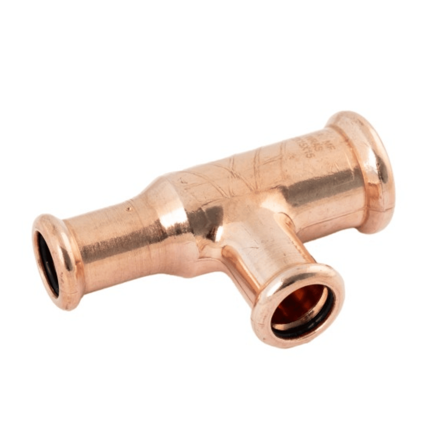 Copper Gas - M-Profile - Press Fit - Branch & End Reducing Tee - 42mm x 35mm x 35mm