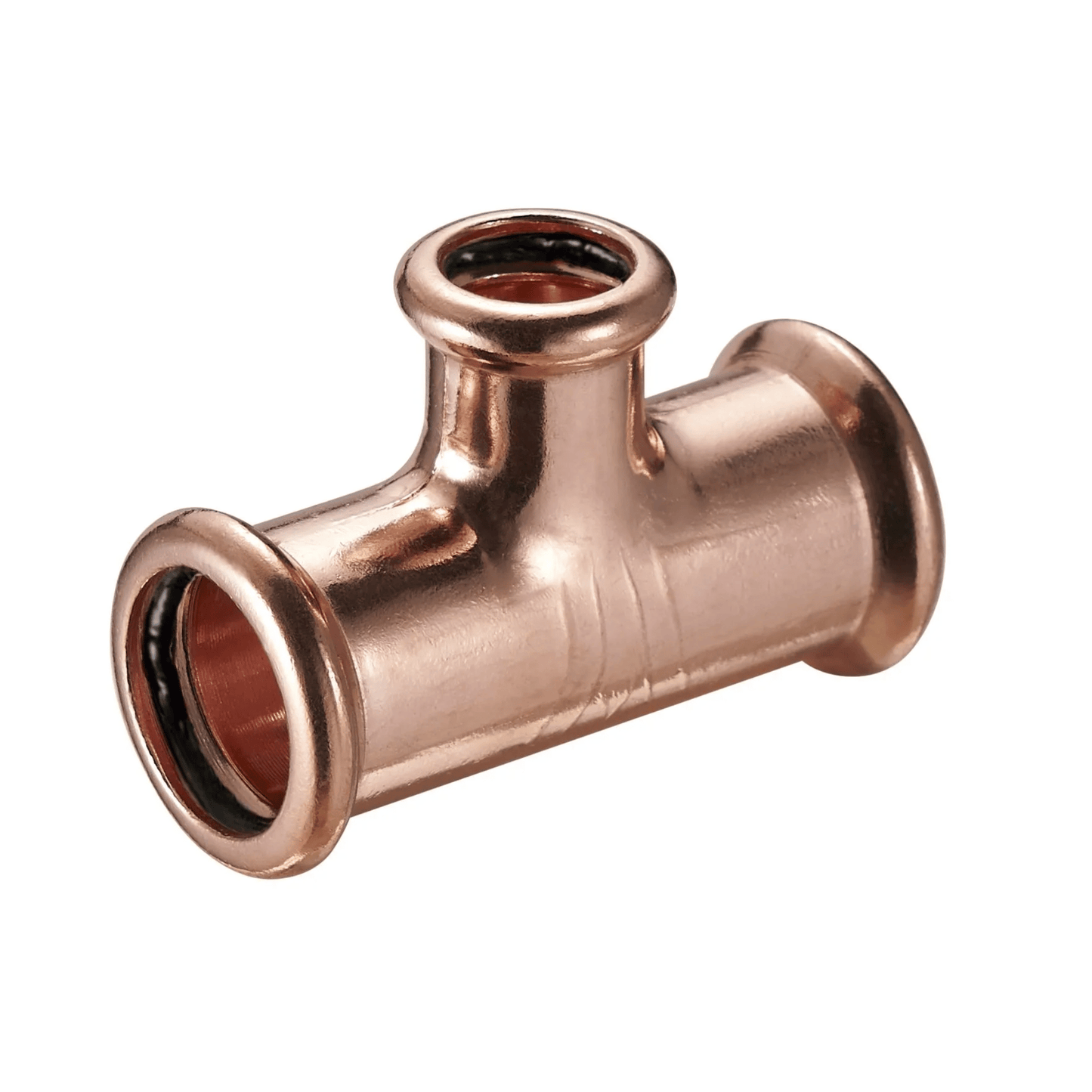 Copper Water - M-Profile - Press Fit - Branch Reducing Tee - 76mm x 76mm x 28mm