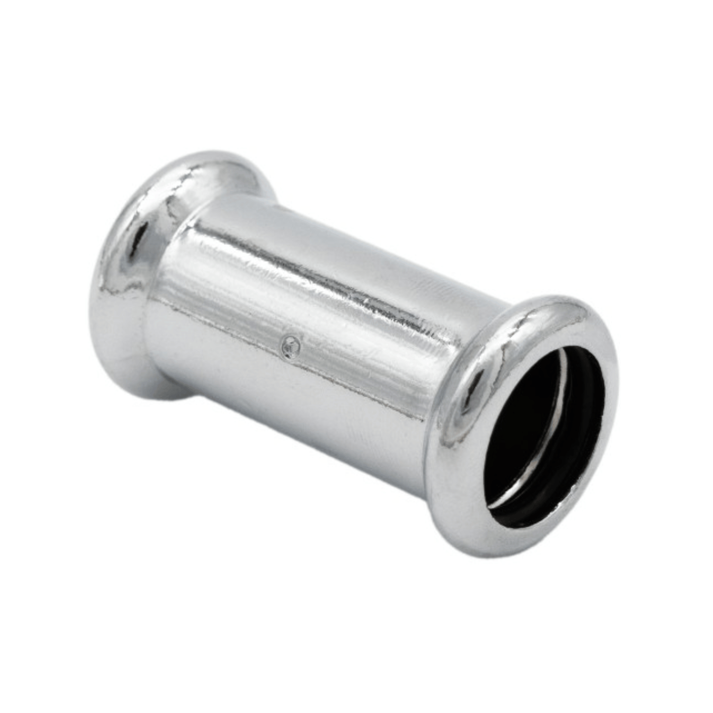 Chrome Copper Water - M-Profile - Press Fit - Straight Coupling - 22mm
