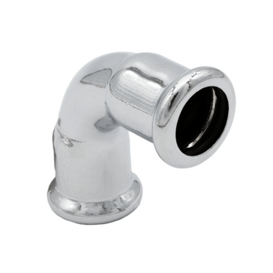 Chrome Copper Water - M-Profile - Press Fit - Equal Elbow - 22mm