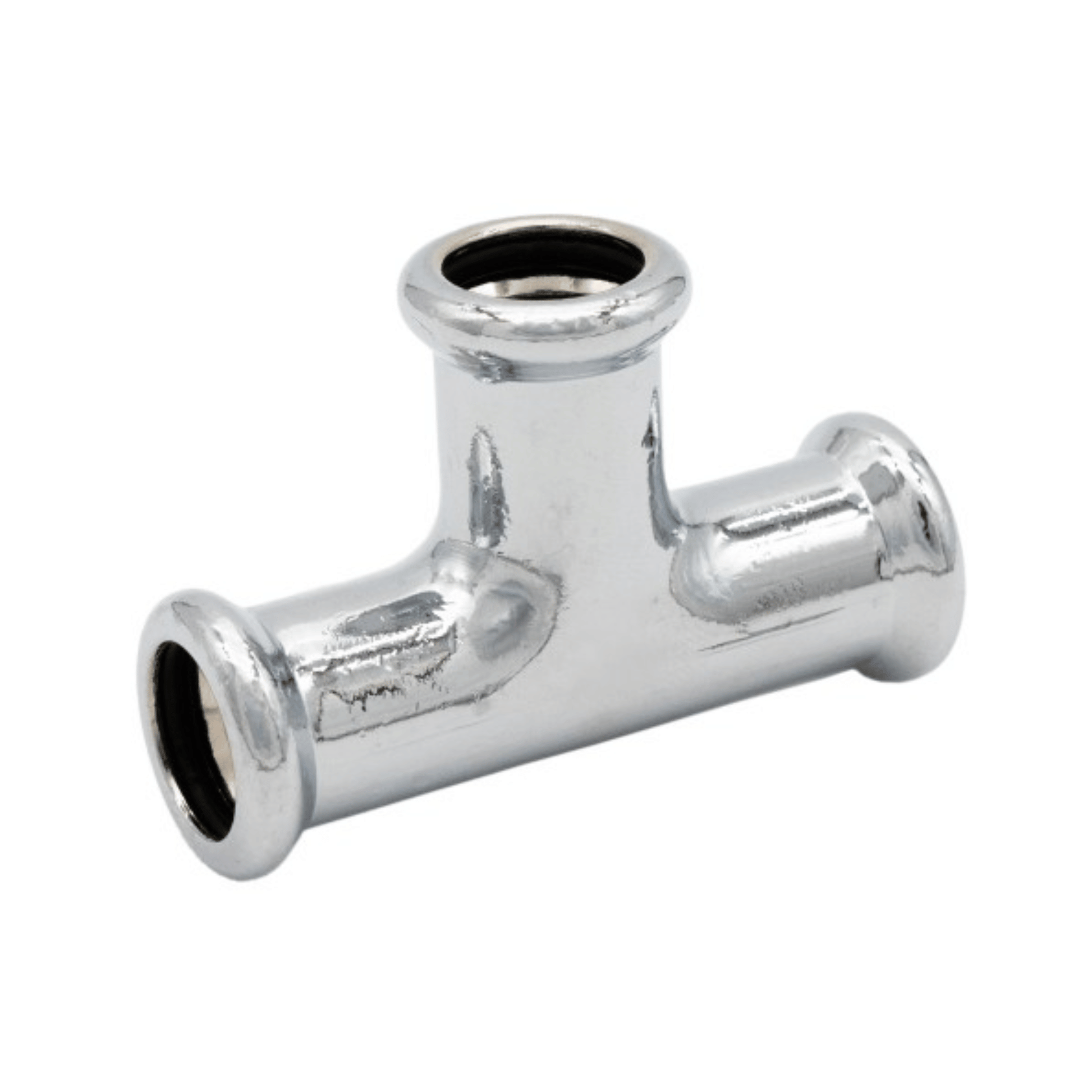 Chrome Copper Water - M-Profile - Press Fit - Equal Tee - 22mm