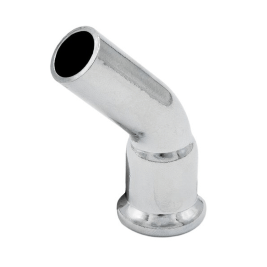 Chrome Copper Water - M-Profile - Press Fit - Obtuse Street Bend - 22mm