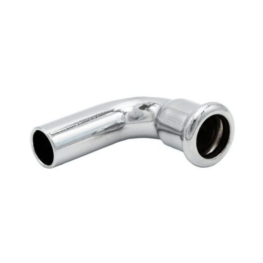 Chrome Copper Water - M-Profile - Press Fit - Street Elbow - 22mm