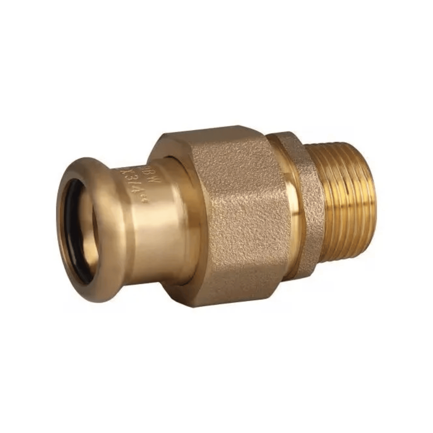 Copper Water - M-Profile - Press Fit - Male Union - 28mm x 1"