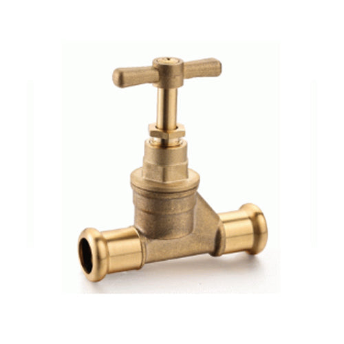 Press-Tite Stop Cock - M Profile- Water - 22mm