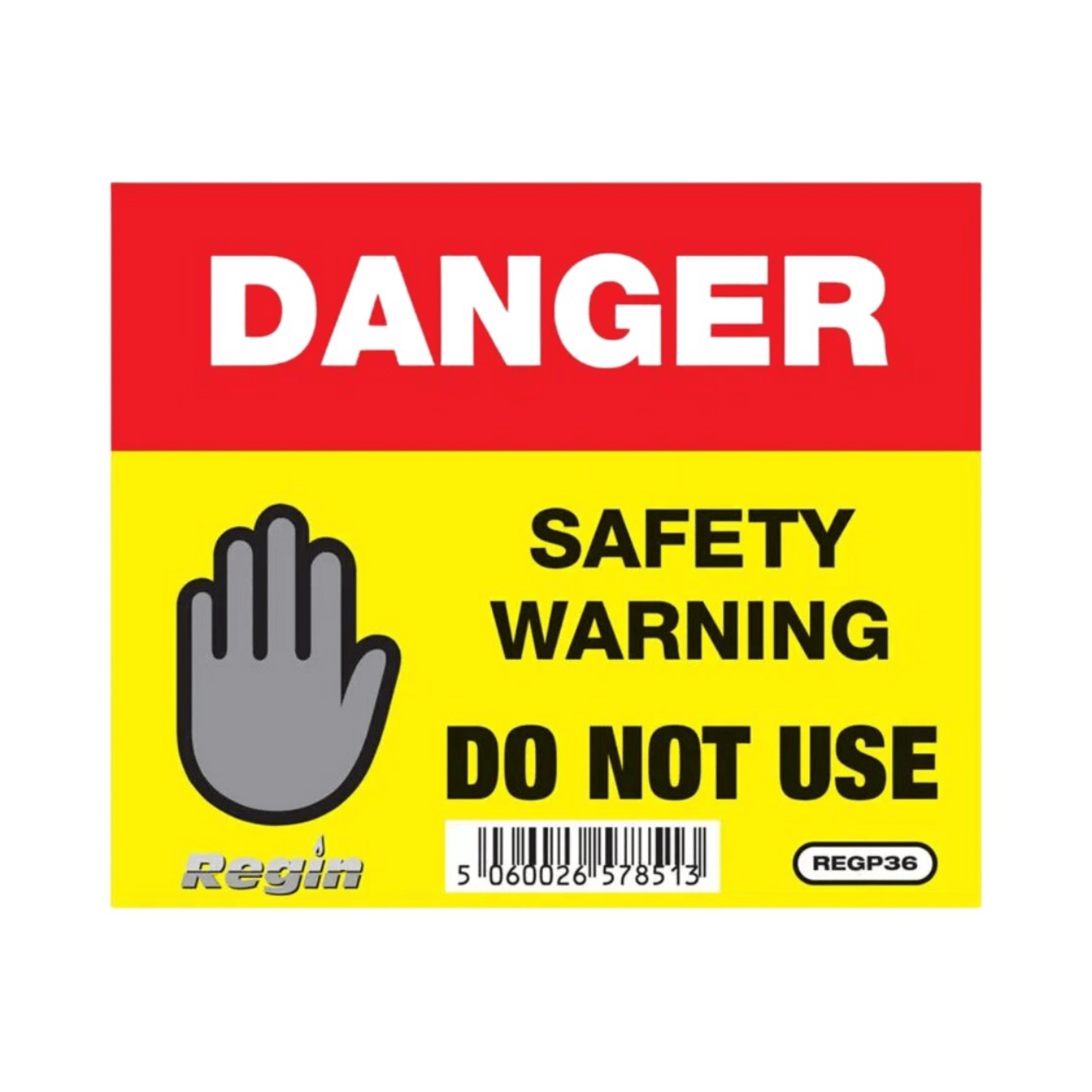 Regin 'Danger Do Not Use' Sticker - REGP36
