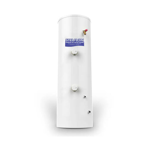 RM Cylinders Stelflow Slim-line Electric Direct Unvented Hot Water Cylinder - 120 Litre - S120DSL