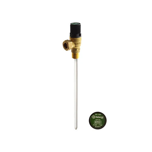 RWC CPT15 Pressure & Temperature Relief Valve - 7 Bar - 1/2" MBSP x 15mm - PTEM540100