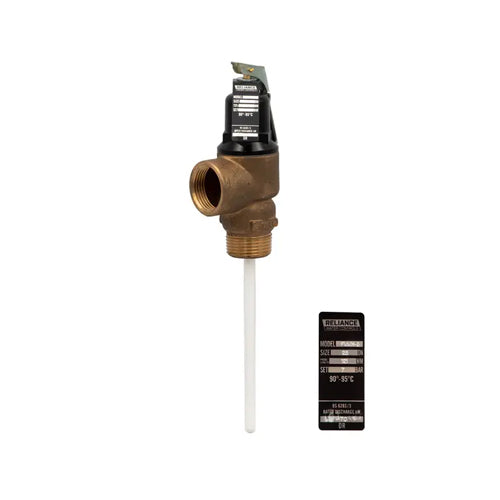 RWC FVMX Pressure & Temperature Relief Valve - 7 Bar - 1" MBSP x FBSP - PTEM600002