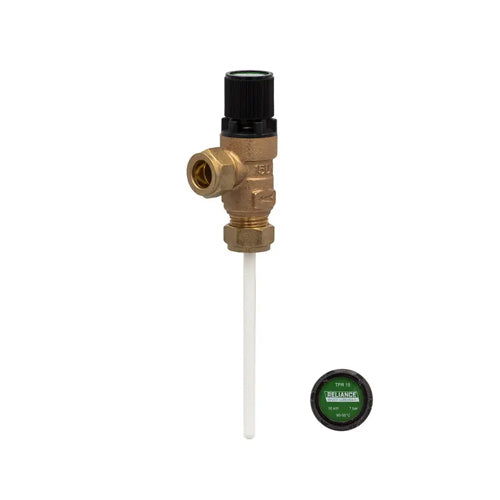 RWC TPR15 Pressure & Temperature Relief Valve - 7 Bar - 15mm x 15mm Compression - PTEM550954