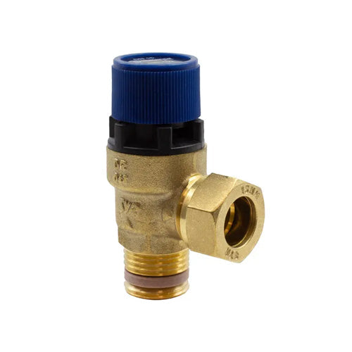 RWC 102 Series Potable Water Pressure Relief Expansion Valve - 6 Bar - 1/2" MBSP x 15mm - PREL102005