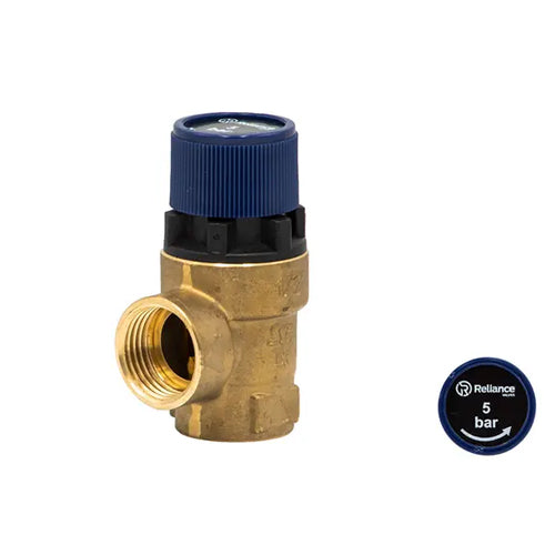 Reliance 102 Series Potable Water Pressure Relief Expansion Valve - 5 Bar - 1/2" FBSP x 1/2" FBSP - PREL102008