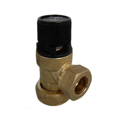 RWC Pressure Relief Valve Captive Nut - 3 Bar - 15mm x 3/4" - PREL355014