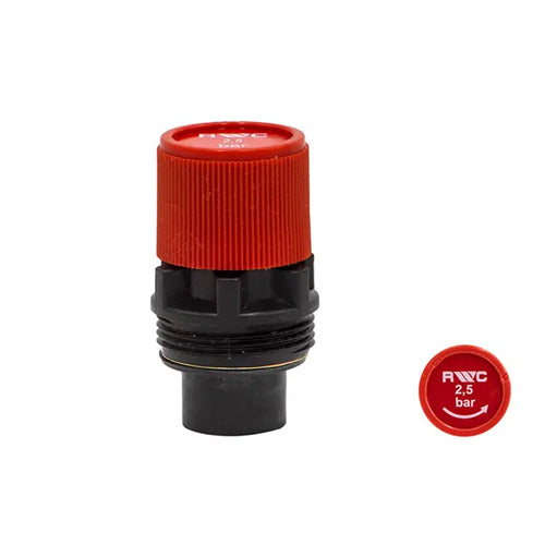 RWC Red 2116 Rubber Seat Pressure Relief Expansion Cartridge - 2.5 Bar - ZRC209021