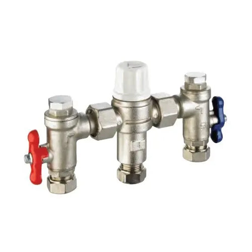 RWC Heatguard Dual TMV2/3 Thermostatic Mixing Valve 4-in-1 - 15mm - HEAT110616