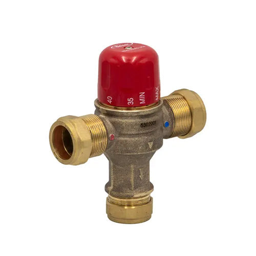 RWC Heatguard UFH Thermostatic Mixing, Blending, Tempering Valve 2-in-1 - 28mm - HEAT115002