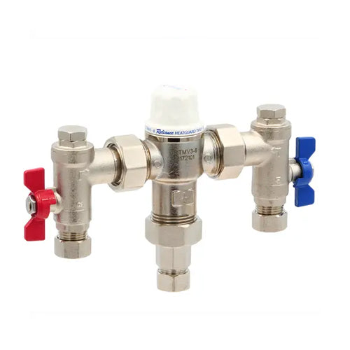 RWC Heatguard TMV3/8 Thermostatic Mixing Valve 4-in-1 - 15mm - HEAT160030