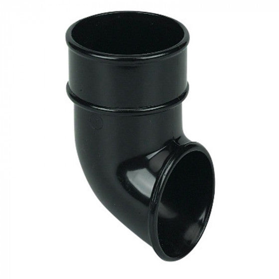FloPlast 68mm Round - Downpipe Shoe - Black - RB3B
