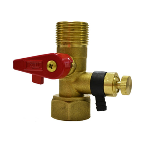 Tesla Expansion Vessel Service Valve - 3/4" Male x 3/4" Female - EVSV