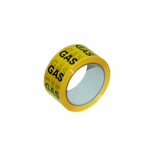 Todays Tools Gas Warning I.D Tape - Yellow/Black - 38mm x 50m - GWT