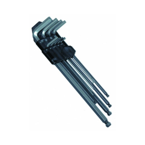 Todays Tools Long Arm Ball End Key Set - 9 Piece - 1.5mm-10mm - AKBE