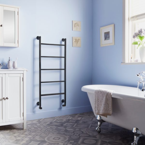Towelrads Ballymore Towel Rail - 900mm x 560mm - Black - 200026