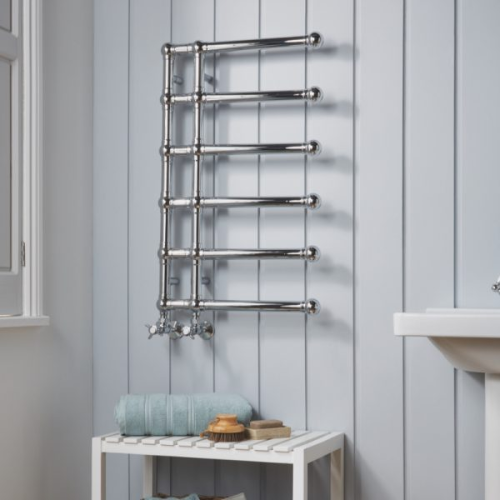 Towelrads Blandford Towel Rail - 1200mm x 500mm - Chrome - 120863