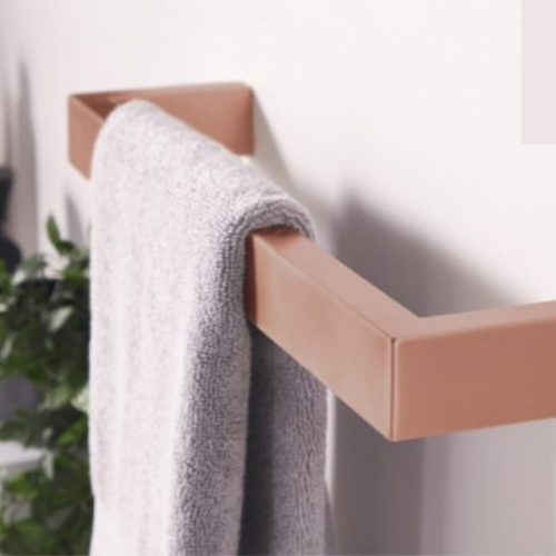 Towelrads Elcot Electric Towel Bar - 630mm - Rose Gold - 488112