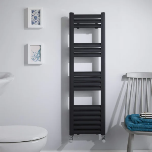 Towelrads Eton Towel Rail - 1200mm x 300mm - Anthracite (Textured) - 136172