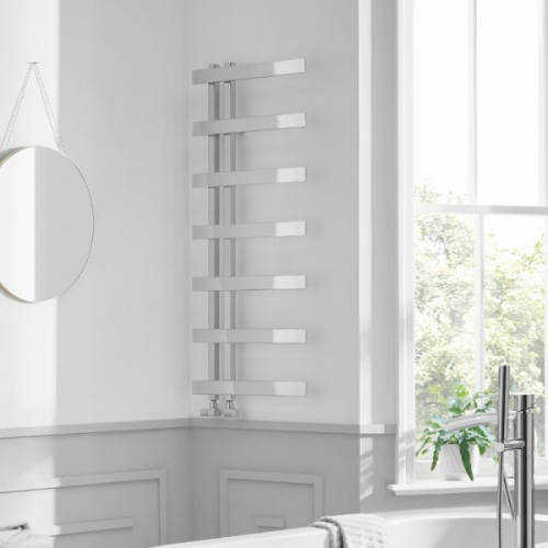 Towelrads Horton Towel Rail - 1200mm x 500mm - Chrome - 128028