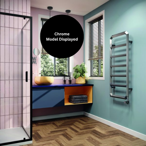 Towelrads Hoxton Towel Rail - 1200mm x 500mm - Anthracite (Textured) - 120931