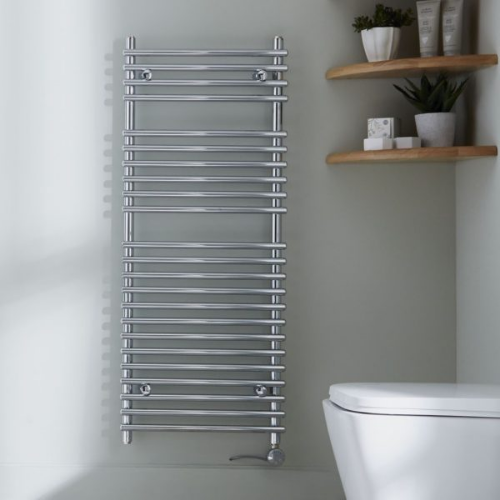 Towelrads Iridio Electric Towel Rail - 1200mm x 500mm - Chrome - 958145