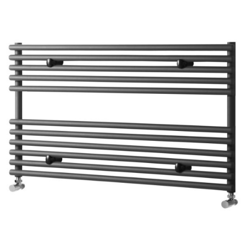 Towelrads Iridio Horizontal Towel Rail - 600mm x 1000mm - Anthracite (Textured) - 120972