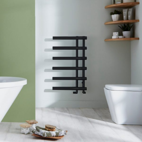Towelrads Mayfair Towel Rail - 795mm x 500mm - Black - 120908