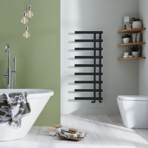 Towelrads Mayfair Towel Rail - 1245mm x 500mm - Black - 120909
