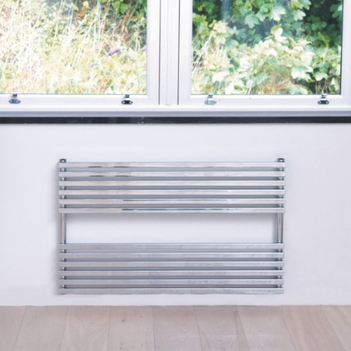 Towelrads Oxfordshire Horizontal Towel Rail - 600mm x 1000mm - Chrome - 120973
